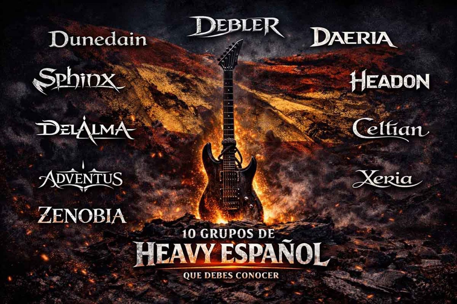 10 grupos de heavy español